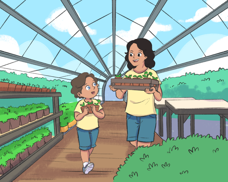 من قصة: لنحافظ على أرضنا – متوفرة الآن في المتجر